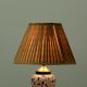 Beige Silk Pleated Empire Lampshade- B22 Holder